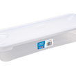 Load image into Gallery viewer, Wham Cuisine 1.21. Long Rect Food Box & Lid Clear/White - 12383
