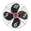 Load image into Gallery viewer, PREMIER 38CM DIA RETRO FAN WALL CLOCK - Homely Nigeria - 2