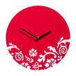 Load image into Gallery viewer, PREMIER 30CM DIA FLORAL SWIRL ACRYLIC WALL CLOCK