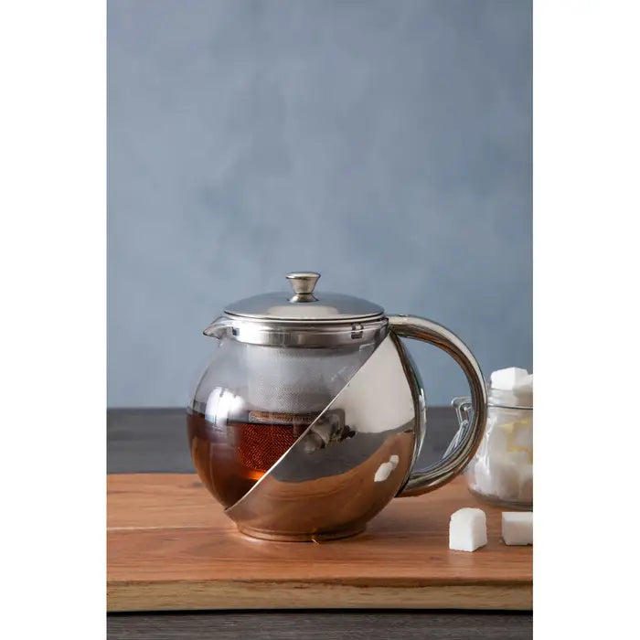 Premier 500ml Stainless Steel And Glass Teapot - 0602373