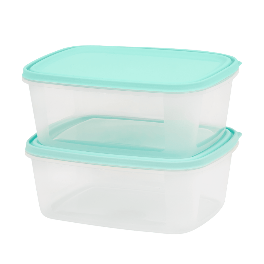 Set of 2 Everyday 3L Food Box & Lid Clear - 35850