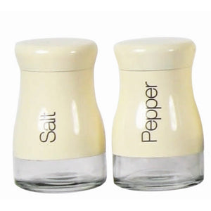 Sabichi Cream Salt & Pepper Jar Set-102430