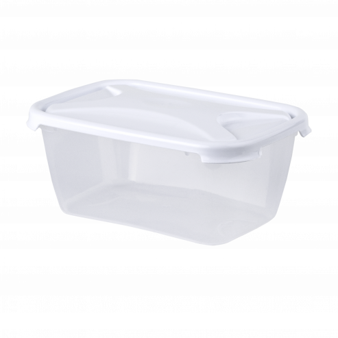 Wham Cuisine 1.2L Rect Food Box & Lid Clear/Ice White - 12371