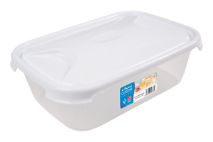Wham Cuisine 4.5L Rect Food Box & Lid Clear/Ice White - 12376