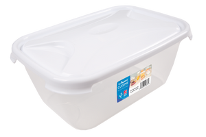 Wham Cuisine 6L Rect Food Box & Lid Clear/Ice White - 12377
