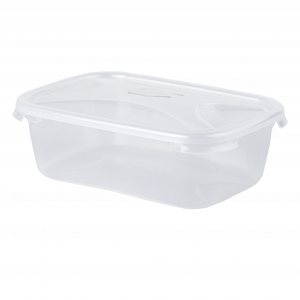 Wham White Cuisine 1.6L Rectangular Food Box & Lid Clear - 16257