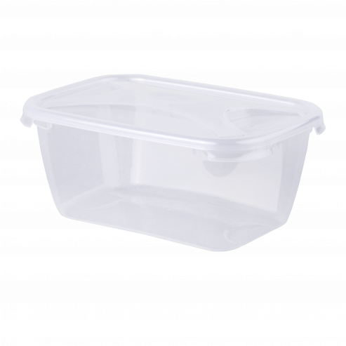 Wham White Cuisine 2L Rectangular Food Box & Lid Clear - 16267