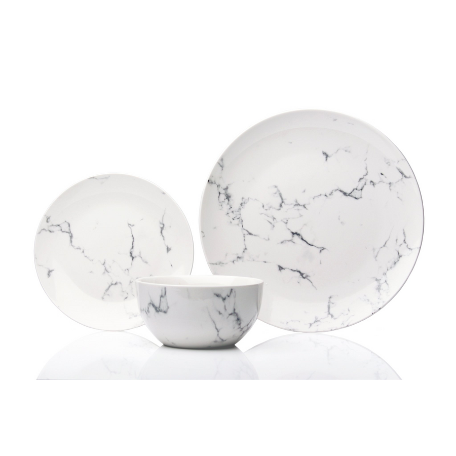 Sabichi 12pc Marble Dinner Set - 193773