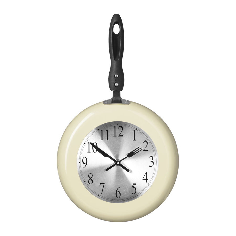 PREMIER 26 X 44CM FRYING PAN WALL CLOCK