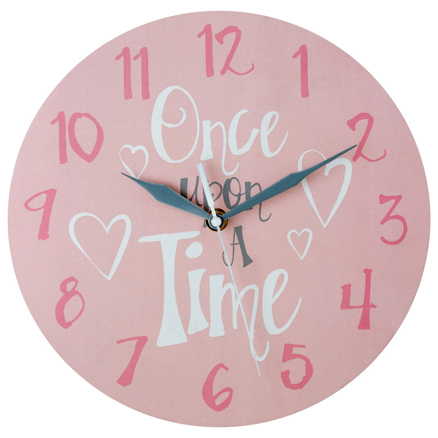 PREMIER KIDS 25CM DIA ONCE UPON A TIME WALL CLOCK-2201008