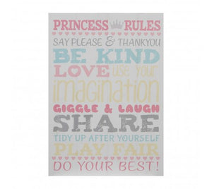 PREMIER KIDS PRINCESS RULES WALL PLAQUE 20 X 28CM- 2800778