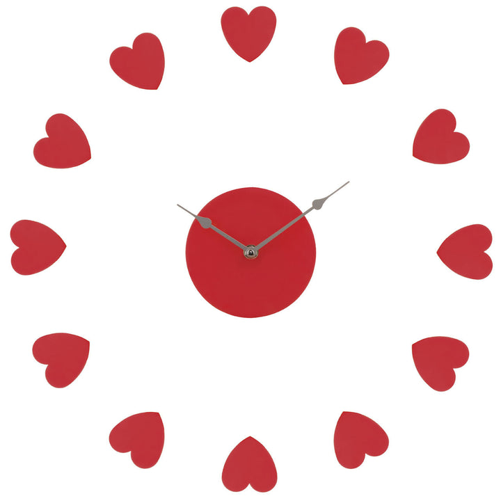 PREMIER RED HEART WALL CLOCK- 2200627 - Homely Nigeria