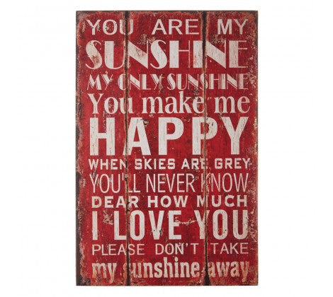 Premier You Are My Sunshine Wall Plaque-2800701